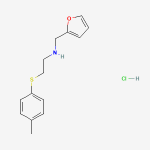 molecular formula C14H18ClNOS B4403349 N-(2-furylmethyl)-2-[(4-methylphenyl)thio]ethanamine hydrochloride 