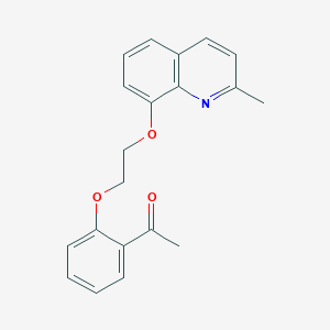 molecular formula C20H19NO3 B4403375 1-[2-[2-(2-Methylquinolin-8-yl)oxyethoxy]phenyl]ethanone 