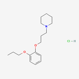 molecular formula C17H28ClNO2 B4403542 1-[3-(2-Propoxyphenoxy)propyl]piperidine;hydrochloride 