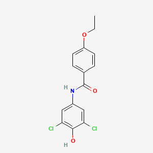 molecular formula C15H13Cl2NO3 B4403611 N-(3,5-dichloro-4-hydroxyphenyl)-4-ethoxybenzamide 