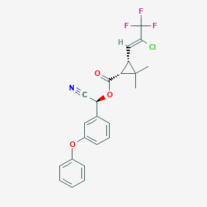molecular formula C23H19ClF3NO3 B044037 gamma-Cyhalothrin CAS No. 76703-62-3