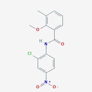 molecular formula C15H13ClN2O4 B4403711 N-(2-chloro-4-nitrophenyl)-2-methoxy-3-methylbenzamide 