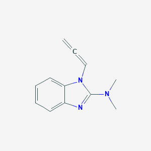 molecular formula C12H13N3 B044038 1H-Benzimidazol-2-amine,N,N-dimethyl-1-(1,2-propadienyl)-(9CI) CAS No. 117953-87-4