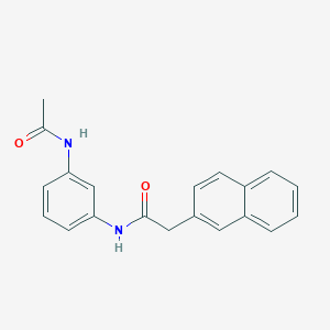 molecular formula C20H18N2O2 B4403859 N-[3-(acetylamino)phenyl]-2-(2-naphthyl)acetamide 