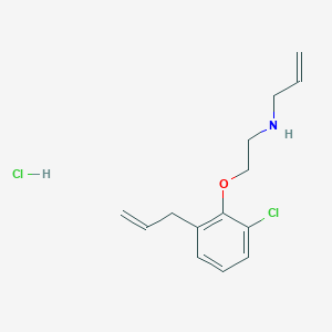 molecular formula C14H19Cl2NO B4404149 N-[2-(2-chloro-6-prop-2-enylphenoxy)ethyl]prop-2-en-1-amine;hydrochloride 