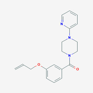 molecular formula C19H21N3O2 B4404196 (3-Prop-2-enoxyphenyl)-(4-pyridin-2-ylpiperazin-1-yl)methanone 