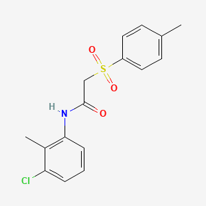 molecular formula C16H16ClNO3S B4404552 N-(3-chloro-2-methylphenyl)-2-[(4-methylphenyl)sulfonyl]acetamide 