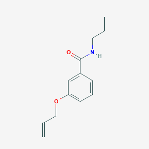 molecular formula C13H17NO2 B4404557 3-prop-2-enoxy-N-propylbenzamide 