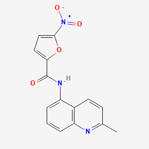 molecular formula C15H11N3O4 B4404654 N-(2-methylquinolin-5-yl)-5-nitrofuran-2-carboxamide 