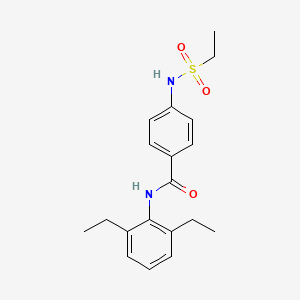 molecular formula C19H24N2O3S B4404658 N-(2,6-diethylphenyl)-4-[(ethylsulfonyl)amino]benzamide 