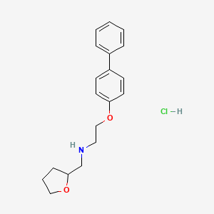 molecular formula C19H24ClNO2 B4404819 N-(oxolan-2-ylmethyl)-2-(4-phenylphenoxy)ethanamine;hydrochloride 