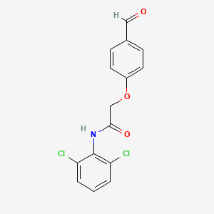 molecular formula C15H11Cl2NO3 B4404821 N-(2,6-dichlorophenyl)-2-(4-formylphenoxy)acetamide 
