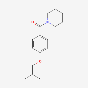 molecular formula C16H23NO2 B4404880 1-(4-isobutoxybenzoyl)piperidine 
