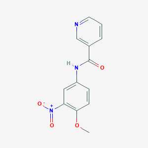 molecular formula C13H11N3O4 B4404939 N-(4-methoxy-3-nitrophenyl)pyridine-3-carboxamide 