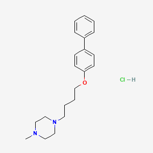 molecular formula C21H29ClN2O B4405064 1-[4-(4-biphenylyloxy)butyl]-4-methylpiperazine hydrochloride 