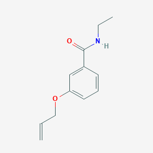 molecular formula C12H15NO2 B4405108 N-ethyl-3-prop-2-enoxybenzamide 