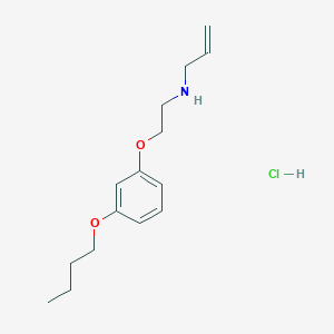 molecular formula C15H24ClNO2 B4405121 N-[2-(3-butoxyphenoxy)ethyl]prop-2-en-1-amine;hydrochloride 