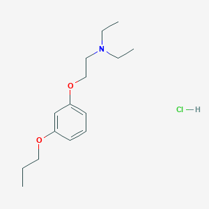 molecular formula C15H26ClNO2 B4405152 N,N-diethyl-2-(3-propoxyphenoxy)ethanamine;hydrochloride 