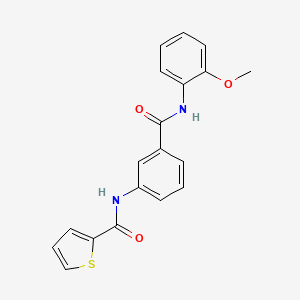 molecular formula C19H16N2O3S B4405170 N-(3-{[(2-methoxyphenyl)amino]carbonyl}phenyl)-2-thiophenecarboxamide 