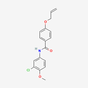 molecular formula C17H16ClNO3 B4405207 N-(3-chloro-4-methoxyphenyl)-4-prop-2-enoxybenzamide 