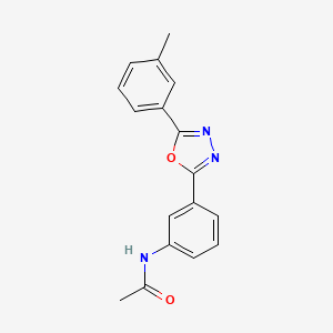 molecular formula C17H15N3O2 B4405269 N-{3-[5-(3-methylphenyl)-1,3,4-oxadiazol-2-yl]phenyl}acetamide 