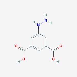 molecular formula C8H8N2O4 B044053 5-Hydrazinylbenzene-1,3-dicarboxylic acid CAS No. 121385-69-1