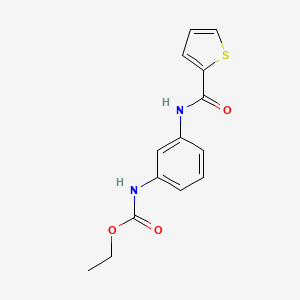 molecular formula C14H14N2O3S B4405323 ethyl {3-[(2-thienylcarbonyl)amino]phenyl}carbamate 