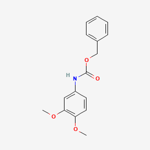 molecular formula C16H17NO4 B4405330 benzyl (3,4-dimethoxyphenyl)carbamate 