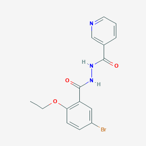 molecular formula C15H14BrN3O3 B4405406 N'-(5-bromo-2-ethoxybenzoyl)nicotinohydrazide 