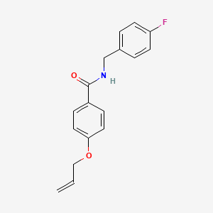 molecular formula C17H16FNO2 B4405493 4-(allyloxy)-N-(4-fluorobenzyl)benzamide 