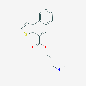molecular formula C18H19NO2S B044055 3-(Dimethylamino)propyl naphtho(2,1-b)thiophene-4-carboxylate CAS No. 113296-07-4