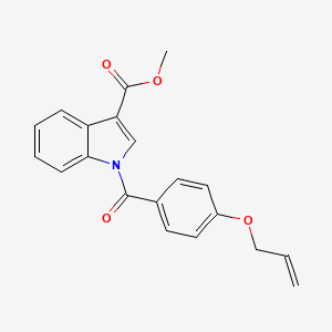 molecular formula C20H17NO4 B4405502 methyl 1-[4-(allyloxy)benzoyl]-1H-indole-3-carboxylate 