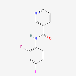 molecular formula C12H8FIN2O B4405548 N-(2-fluoro-4-iodophenyl)pyridine-3-carboxamide 