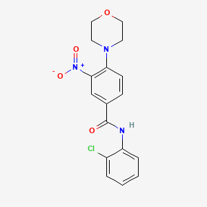 molecular formula C17H16ClN3O4 B4405775 N-(2-chlorophenyl)-4-(4-morpholinyl)-3-nitrobenzamide 