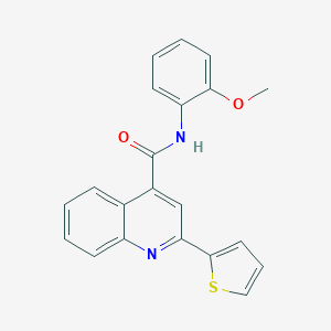 B440584 N-(2-methoxyphenyl)-2-(2-thienyl)-4-quinolinecarboxamide CAS No. 424814-79-9