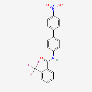 molecular formula C20H13F3N2O3 B4405958 N-(4'-nitro-4-biphenylyl)-2-(trifluoromethyl)benzamide 