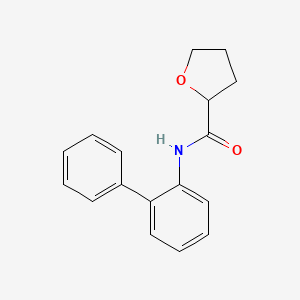 molecular formula C17H17NO2 B4406319 N-2-biphenylyltetrahydro-2-furancarboxamide 