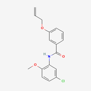 molecular formula C17H16ClNO3 B4406355 N-(5-chloro-2-methoxyphenyl)-3-prop-2-enoxybenzamide 