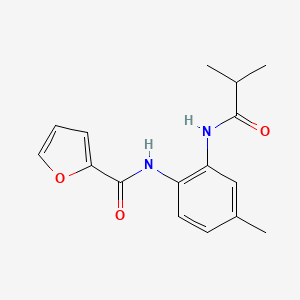molecular formula C16H18N2O3 B4406432 N-[2-(isobutyrylamino)-4-methylphenyl]-2-furamide 