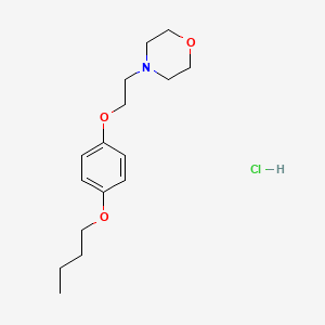 molecular formula C16H26ClNO3 B4406484 4-[2-(4-butoxyphenoxy)ethyl]morpholine hydrochloride 