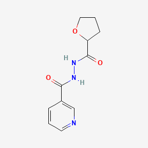 molecular formula C11H13N3O3 B4406740 N'-(tetrahydro-2-furanylcarbonyl)nicotinohydrazide 