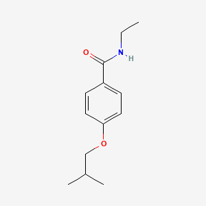 molecular formula C13H19NO2 B4406764 N-ethyl-4-isobutoxybenzamide 
