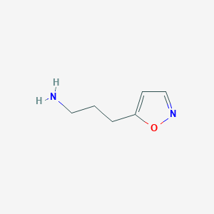 molecular formula C6H10N2O B044085 5-(3-Aminopropyl)isoxazole CAS No. 122018-86-4