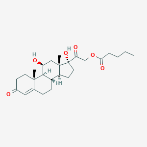 molecular formula C26H38O6 B044086 11beta,17,21-Trihydroxypregn-4-ene-3,20-dione 21-valerate CAS No. 6678-00-8