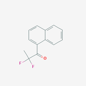 molecular formula C13H10F2O B044091 2,2-Difluoro-1-naphthalen-1-ylpropan-1-one CAS No. 119191-48-9