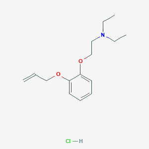 molecular formula C15H24ClNO2 B4409881 N,N-diethyl-2-(2-prop-2-enoxyphenoxy)ethanamine;hydrochloride 