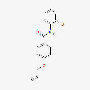 molecular formula C16H14BrNO2 B4409972 N-(2-bromophenyl)-4-prop-2-enoxybenzamide 