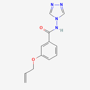 molecular formula C12H12N4O2 B4410091 3-prop-2-enoxy-N-(1,2,4-triazol-4-yl)benzamide 