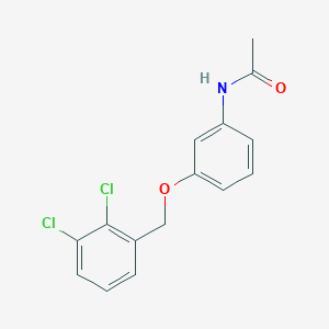 molecular formula C15H13Cl2NO2 B4410110 N~1~-{3-[(2,3-Dichlorobenzyl)oxy]phenyl}acetamide 