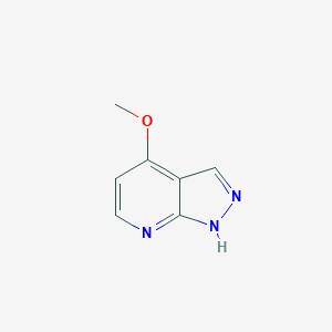 molecular formula C7H7N3O B044102 4-Methoxy-1H-pyrazolo[3,4-b]pyridine CAS No. 119368-03-5